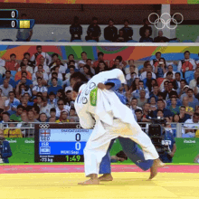 Judo Takedown Olympics GIF - Judo Takedown Olympics Lasha Shavdatuashvli GIFs