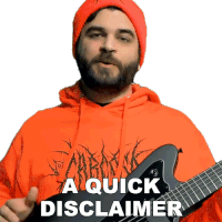 A Quick Disclaimer Andrew Baena Sticker - A Quick Disclaimer Andrew Baena A Brief Caveat Stickers