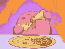 Kirby Eat GIF - Kirby Eat Pizza GIFs