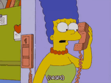 Marge Callin GIF - Marge Callin Calling GIFs