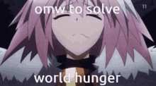 Omw To Solve World Hunger Tower Of Babel Gaming GIF - Omw To Solve World Hunger Tower Of Babel Gaming Astolfo GIFs