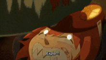 a cartoon scene with the words diving sparrow