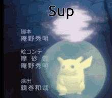 pikachu fly me to the moon sup