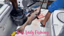 lady fishing