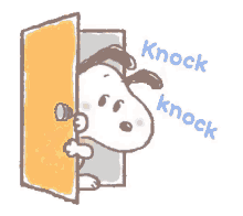 Snooy Knock Knock GIF - Snooy Knock Knock Hey There GIFs