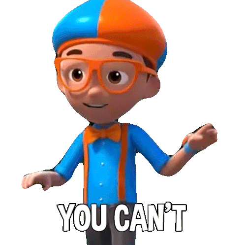 You Cant Catch Me Blippi Sticker - You Cant Catch Me Blippi Blippi Wonders Educational Cartoons For Kids Stickers
