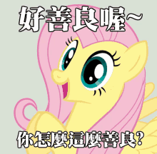 a picture of a cartoon pony with chinese writing on it
