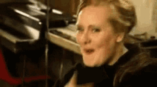 Adele Laughing GIF - Adele Laughing Sneaky GIFs
