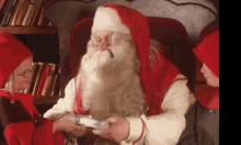 Santa Claus Sit On Lap GIF