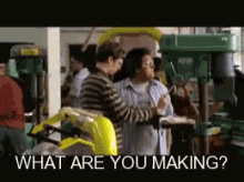 Superbad Drilling Holes GIF - Superbad Drilling Holes What Are You Making GIFs