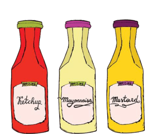 Condiments Ketchup Sticker - Condiments Ketchup Stickers