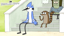 low five mordecai rigby regular show give me five