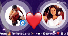 a picture of a man and a woman with the name reignsleo on the bottom right