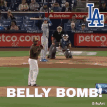 Dodgers Bellybomb GIF