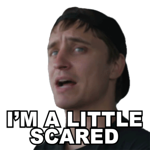 Im A Little Scared Danny Mullen Sticker - Im A Little Scared Danny Mullen Im Frightened Stickers