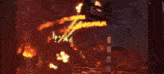 a computer generated image of a fire explosion