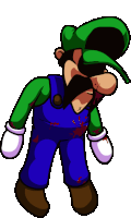 Classified Luigi Down Pose Sticker