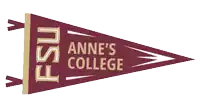 a pennant for anne 's college is shown
