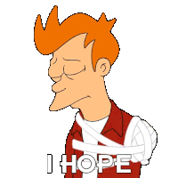 I Hope Fry Sticker - I Hope Fry Billy West Stickers