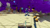 a screenshot of a minecraft game shows a player 's ping at 59 ms