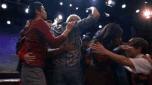 Glee Group Hug Glee Hug GIF - Glee Group Hug Glee Hug Glee GIFs