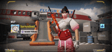 a screenshot of a video game with the name barnysdead on the bottom