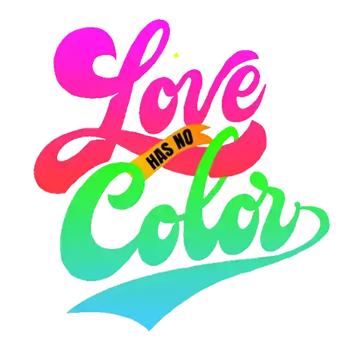 Jean Carlos Garcia For Fine Acts Love Has No Color Sticker - Jean Carlos Garcia For Fine Acts Love Has No Color Interracial Stickers