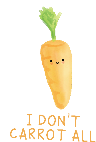 Carrot Dont Care Sticker - Carrot Dont Care Whatever Stickers