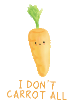 Carrot Dont Care Sticker - Carrot Dont Care Whatever Stickers