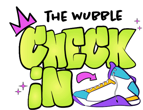 The Wubble Check In Sticker - The Wubble Check In Shoe Stickers