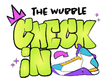 The Wubble Check In Sticker - The Wubble Check In Shoe Stickers