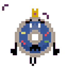 king don gladsetmad cute donut cute donut character scared donut