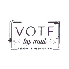 lcv vote by mail neon sign mail in voting absentee ballot