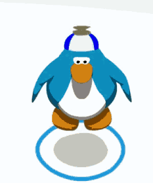 floating penguin