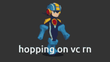 Megaman Battle Network Hopping On Vc GIF - Megaman Battle Network Hopping On Vc Hop On Vc GIFs
