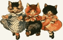 Three Little Kittens GIF