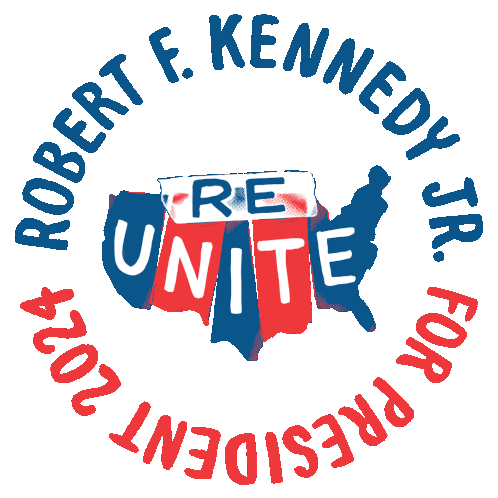 Reunite Bobby Kennedy Sticker - Reunite Bobby Kennedy Robert F Kennedy Jr Stickers