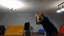 Father And Daughter Training GIF