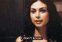 I Dont Knowl Morena Baccarin GIF - I Dont Knowl Morena Baccarin GIFs