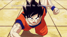 Goku Punching Luffy But With Other People Usernames GIF