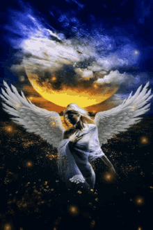 Moon Angel GIF - Moon Angel Wings GIFs