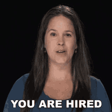 You Are Hired Rachel Smith GIF - You Are Hired Rachel Smith Rachels English GIFs