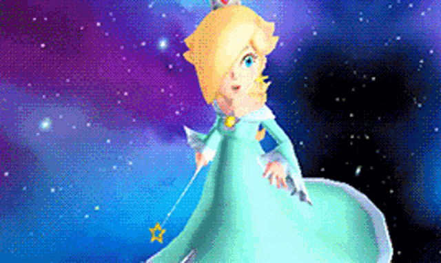Rosalina Mario GIF - Rosalina Mario Super Mario Galaxy - Descubre &  Comparte GIFs