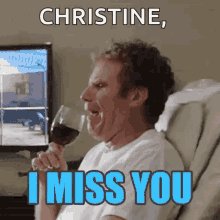 Miss You Will Ferrell GIF
