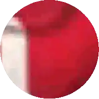 a pixelated image of a red circle with a white background