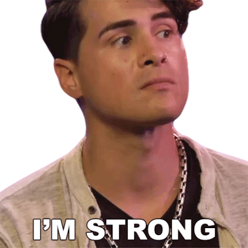 Im Strong Anthony Padilla Sticker - Im Strong Anthony Padilla Im Powerful Stickers