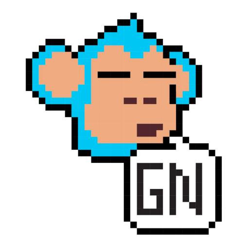 Monkey Gn Sticker - Monkey Gn Pixel Art Stickers