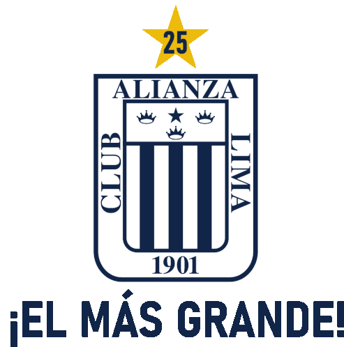 Alianza Lima El Mas Grande Sticker - Alianza Lima El Mas Grande 25veces Campeon Stickers
