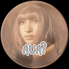 a coin with a woman 's face and the word hua written on it