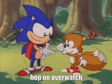 Sonic The Hedgehog Overwatch GIF - Sonic The Hedgehog Overwatch Hop On GIFs